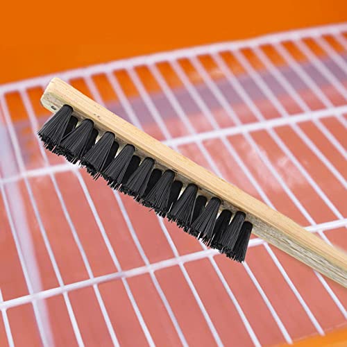 3pcs Bird Cage Cleaner Brush Wooden Long Handle Birdcage Brush | Bird Cage Brushs Suitable for Routine Maintenance of Various Sized Cage Bodies