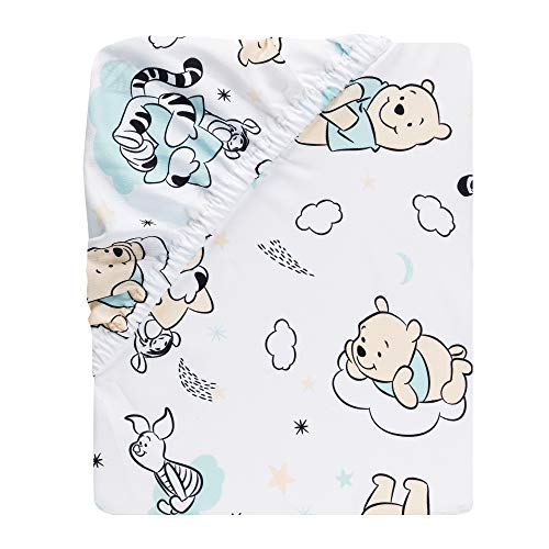 Lambs & Ivy Disney Baby Winnie The Pooh Hugs White Fitted Crib Sheet (Pack of 2) - color: Pooh Hugs, size: Standard Crib (Pack of 2)