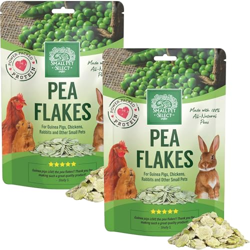 Small Pet Select Pea Flakes Treats, Rabbits & Guinea Pigs, 2 lb, 2-Pack | Natural Wholesome Snack, Two 1 lb Bags, For Bunnies, Hamsters, Chickens, Chinchillas & Small Pets - size: 2 Pound (Pack of 1)