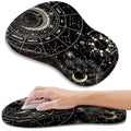 YIWEI Ergonomic Mouse Pad with Wrist Rest for Carpal Tunnel Pain Relief | Memory Foam Wrist Support,Non-Slip Rubber Base, Keyboard Computer Mousepad,Lycra Cloth Surface,Gaming Home Office - color: Constellation