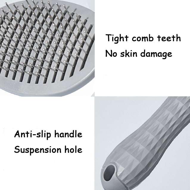 Cat Brush for Shedding, Kitten Brushes for Indoor Cats, For Long or Short Haired Cats,Cat Hair Brush Grooming Deshedding Brush for Dog Kitten Removes Loose Fur and flea removal comb