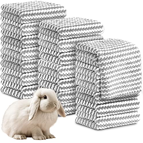 Moukeren 20Pcs Guinea Pig Fleece Bedding Blankets Bulk Washable Small Animal Fleece Cage Liners Pet Wash Cloth Sleeping Mat Cover for Hamster Chinchilla Rabbit Hedgehog(Light Gray, 14 x 30 Inch) - color: Light Gray, size: 14 x 30 Inch, style: Modern