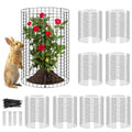 8 Pack Plant Protector from Animals, Wire Mesh Plant Cages for Garden – Sturdy Metal Plant Protectors to Keep Rabbits, Squirrels, and Animals Out – Ideal for Vegetables, Flowers, and Outdoor Plants - size: 8PACK-12*16inch