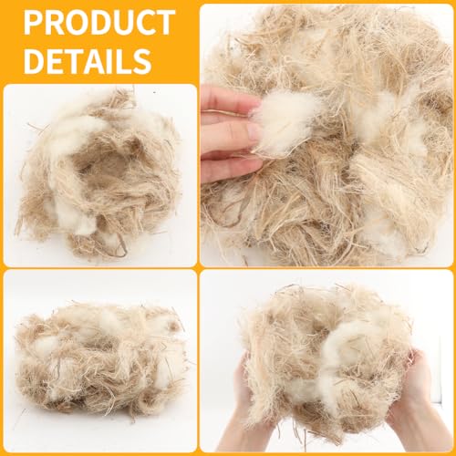 Balana 40g Building Mat Pigeon Natural Mixing Bird Nesting Material Cushion Cage Liner, Bird Nest Nesting Liners Great for Nest Building and Hideouts