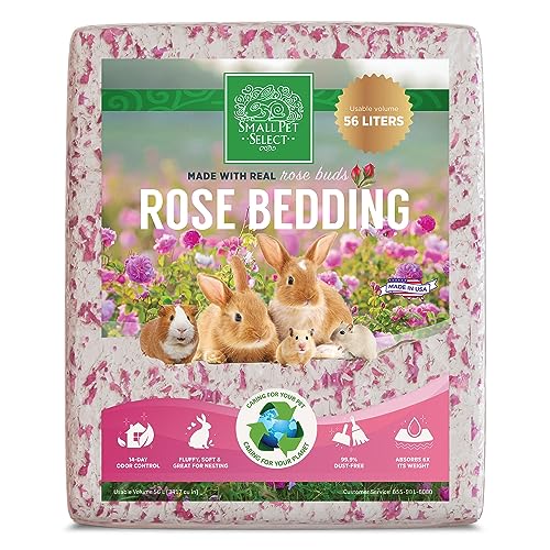 Small Pet Select Floral Paper Bedding Bundle, Rose & Marigold | Scented Odor Control, Soft Absorbent Bedding, Made in USA, For Guinea Pigs, Rabbits, Hamsters & Small Pets
