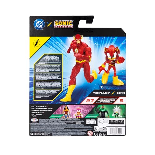 DC X Sonic the Hedgehog Sonic as The Flash & The Flash 2.5/5-inch Figures Multipack - style: 5" The Flash with 2.5" Sonic Flash