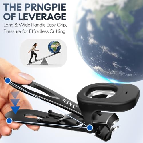 2026 LED Nail Clippers with Lights for Men Women | Heavy Duty Toenail Clippers for Seniors Thick Nails with 16MM Wide Jaw, Ideal Gift for Family and Friends