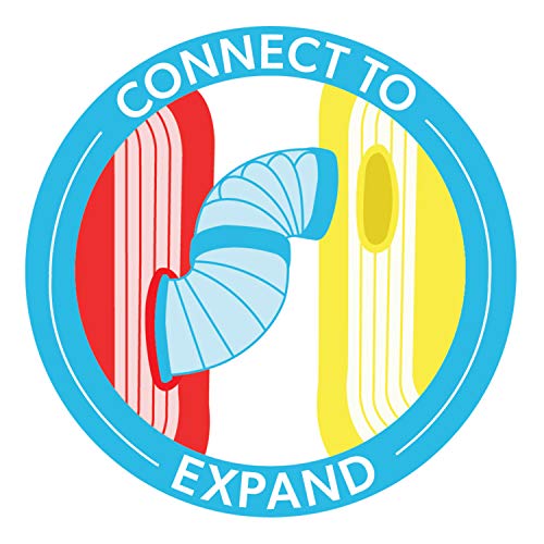 Kaytee CritterTrail Fun-nel Builders Pack Straight Hamster Tubes | Expand play space. Hamster tunnels for habitat expansion. Small animal tubes & tunnels, easy-clean, comfort grip - size: Builders Pack