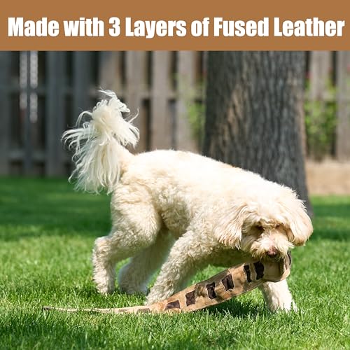 SPOT Skinneeez Leather Snake – 36" Stuffing-Free Dog Toy with Real Leather & 5 Squeakers, Tug Toy for Light to Moderate Chewers, Ideal for Large & XL Dogs - size: 36 Inch