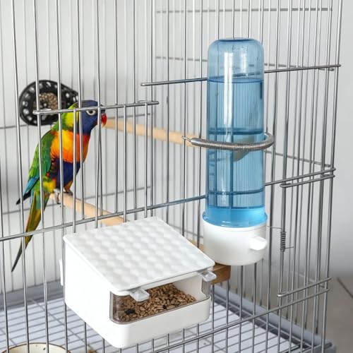 5 Pcs Extension Spring, Springs with 2 Clips Used Singly or in Combination Stainless Steel Spring to Hold Rabbit Water Dispenser Drinking Bottle Small Springs for Small Animals Feeding or Watering