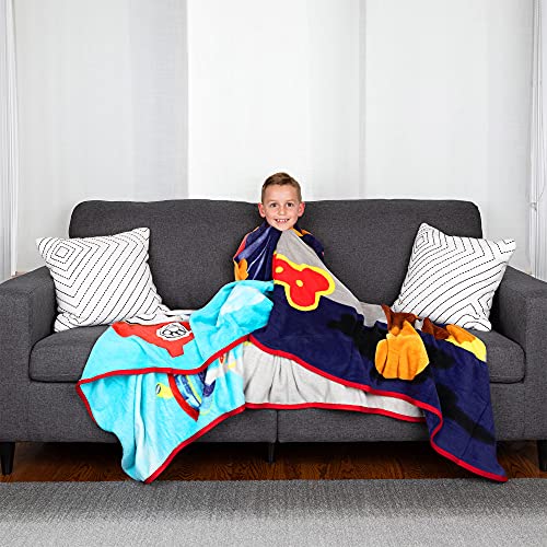 Franco Kids Bedding Super Soft Plush Micro Raschel Blanket, 62 in x 90 in, Paw Patrol - color: Paw Patrol, size: 62 in x 90 in