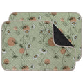 IEUUMLER Washable Pee Pads for Dogs, 2 Pack Non-Slip & Waterproof Pack Whelping Pad, Reusable Washable Puppy Potty Training Pad with Fast Absorbent for Playpen EU007 (Grass Green Daisy, 36"X48"-2pcs) - size: 36"X48"-2pcs