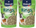 Vitakraft Nibble Rings Tiny Animal Treat, 10.6oz Healthy Crunchy Snack for Rabbit, Guinea Pig, Hamsters & Other Pets, Wholesome Wheat & Alfalfa, Added Vitamins & No Artificial Flavors (Pack of 600) - size: 0.04 Ounce (Pack of 600)