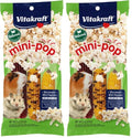 Vitakraft Mini Pops Treat for Small Animals - 100% Real Corn Cob - Supports Healthy Teeth - 6 oz (Pack of 2) - size: 6 Ounce (Pack of 2)