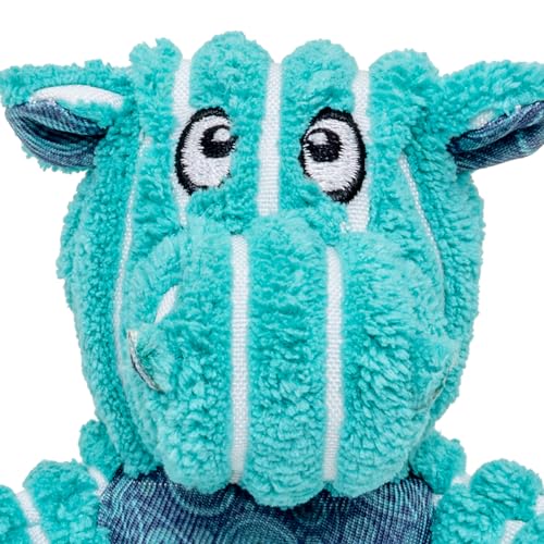 KONG Floppy Knots - Durable No‑Stuffing Squeaky Rope & Plush Dog Toy - for Teething, Playing (Hippo, X-Small) - color: Hippo, size: X-Small