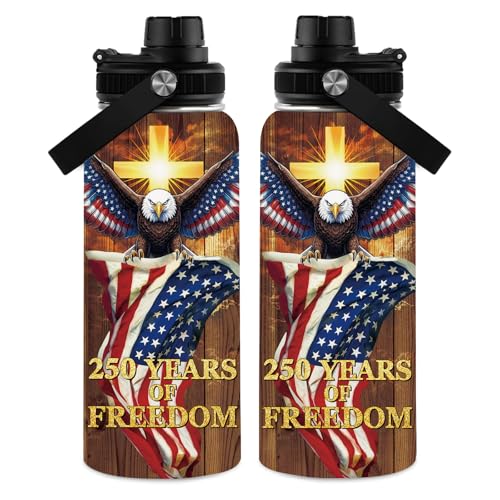 America 32oz Water Bottle, Leak-proof Bottle, Outdoor Coffee Cup - color: 250TH2