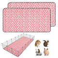 2 PCS Guinea Pig Cage Liner, Reusable Waterproof Guinea Pig Liner, Washable Small Animals Bedding, Super Absorbent Pet Pee Pads Guinea Pig Mats, Rabbit Mats for Cages (36 * 72 inch) - size: 36*72 inch 2pack