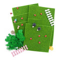 Fairy Garden Kit, 25 Pack, Fake Grass Mat and Miniatures Figurines Set, Fairy Garden Accessories, Micro Landscape Ornaments, DIY Mini House Decor