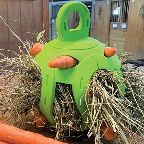 Horsemen's Pride Jolly Hay Ball Stall Toy for Horses, Green | Fill with hay and treats to reduce stall boredom, provides mental stimulation and slow feeding enrichment for horses