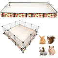 Guinea Pig Cage Liner，Washable Waterproof Oxford Cloth Cage Liners for Small Animals,Hamster Chinchilla Hedgehog Rabbit and Other Small Animals Not Include Cage(42x42 inches) - size: C&C 3x3(42x42 inches)