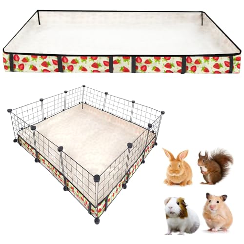 Guinea Pig Cage Liner，Washable Waterproof Oxford Cloth Cage Liners for Small Animals,Hamster Chinchilla Hedgehog Rabbit and Other Small Animals Not Include Cage(36x36 inches) - size: C&C 3x3(36x36 inches)