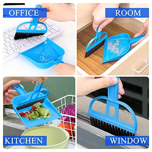 WishLotus Mini Dustpan and Brush Set, Portable Exquisite Pet Waste Cleaning Kit, Hamster Sand Scooper Cage Cleaning Tool for Small Pets Guinea Pigs Hedgehogs Hamsters Chinchillas Rabbits (Dark Blue) - color: Dark Blue