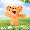 Easfan Puppy Hand Puppet with Movable Mouth Plush Dog Toy Gifts for Kids | Role play preschool teaching, cute dog stuffed animal, creativity imagination, Easter Christmas birthday holiday gift - style: Dog-Yellow