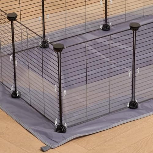 8 Pack Pet Cage Liner 11.5" x 5.5" with Holes Zip Ties Urine Guard See Through Clear Sheet Cage Edge Liners Rabbit Guinea Pig Side Lining Habitat Siding No Mess Tiles Protection by Marketing Holders - size: 1 Count (Pack of 8)