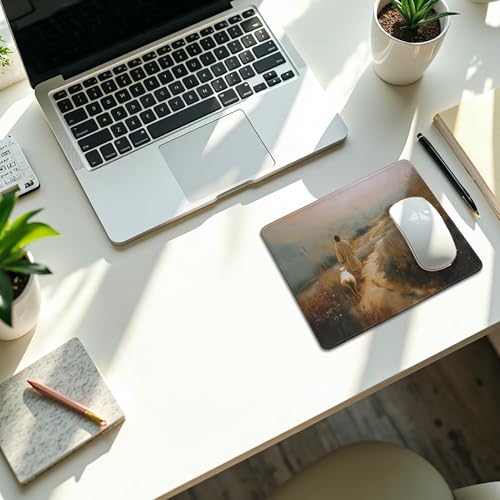 Christian Jesus with Lamb Mouse Pad, Christian Jesus Gifts Mouse Pads Mousepad for Office Desk Computers Laptop, Religious Faith Office Supplies Desk Accessories, 9.5x7.9 Inch - color: 15Child