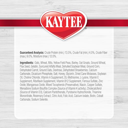Kaytee Small Animal Treat Stick with Superfoods, Strawberry & Flax Seed, 5.5 oz - size: 5.5 Ounce (Pack of 1), style: Strawberry & Flax Seed