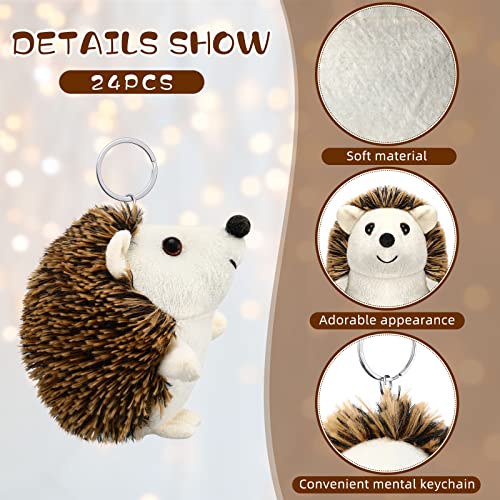 Zubebe Mini Hedgehog Plush Toys 4 Inch Classroom Party Favors,36 Pcs