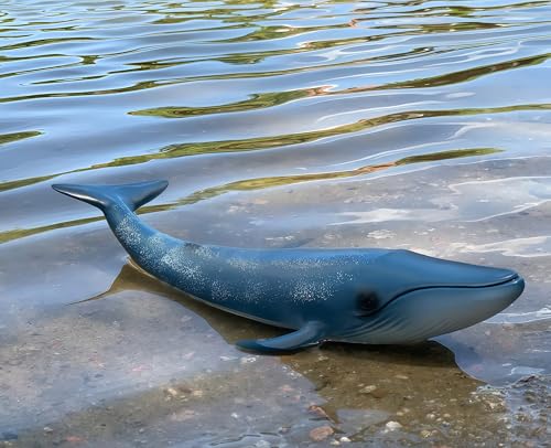Gemini&Genius Blue Whale Sea Animal Action Figure, Ocean Shark Whale Toy | Educational, Role Play, Swim, Beach, Bath and Collectors for Kids - color: Blue Whale