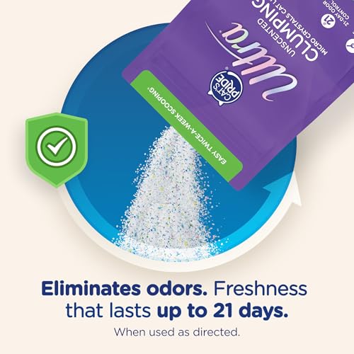 Ultra by Cat's Pride Clumping Micro Crystals Litter, Fragrance Free, 5lb - size: 5 Pound