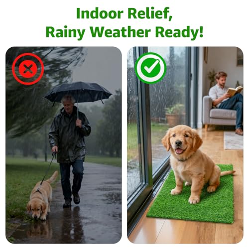 Artificial Grass Outdoor, 31.5x47.3" Grass Pad for Dogs Potty Training | Pet Friendly, with Drainage Holes, Easy to Clean, Fake Grass Mat, Replacement Turf Rug for Patio Balcony Lawn Apartment Decor - size: 47.3x31.5 inch