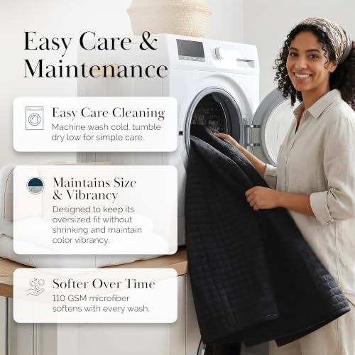 Southshore Fine Living, Inc. Quilts Queen Size Sets, Full Quilt Bedding Set, Pet Hair Resistant Bedding Coverlet Queen Size, Full Size Quilt, Microfiber Bedspread with 2 Pillow Shams, Black Quilts - color: 09 - Black, size: Full / Queen