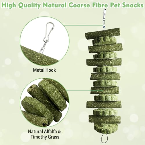 kathson 3Pcs Bunny Chew Toys Rabbit Chewing Toy for Teeth Hanging Grinding Chinchilla Treats Timothy Grass Cake Molar Balls for Guinea Pigs Hamsters Gerbils Rats Squirrels Playing Improve Pets Dental - style: Style C