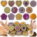 30PCS Guinea Pig Hay Grass Cake Food Set Natural Rabbit Chew Toys for Teeth | Hamster Toys, Bunny Chew Toys Timothy Hay Treats for Rabbits Chinchillas Rats, Small Animals Teeth Grinding - size: 30Pack-grass cake