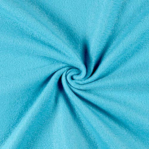 Polar Fleece Solid Turquoise, Cut by the Yard - color: Turquoise, size: Yard