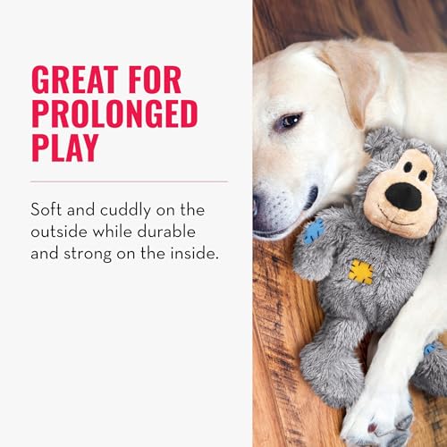 KONG Wild Knots Bears - Durable Dog Toys with Internal Knotted Ropes and Minimal Stuffing for Less Mess (Assorted Colors) (X Large) - size: X-Large (Pack of 1)