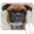 9.5x7.9 Inch Office/Gaming Mouse Pad, Adorable Boxer Dog with a Sad Expression Lovely Puppy Pet Funny Face Close-up Cute Anti-Slip Mat for Desk - color: Colorful Pattern Art03