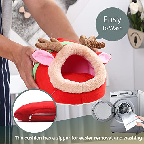 JanYoo Ferret Bed - House Hide & Cage Accessories (S, Reindeer) - color: 5-Reindeer, size: S