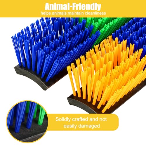 2pcs Livestock Scratch Brush, Horse Scratching Post for Grooming | Goat Brush Help Stay Comfortable on the Back of Livestock Cattle Scratch for Goat, Cow, Sheep, Pig and Other Animals