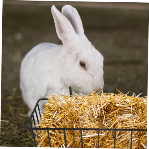 Alipis Hanging Rabbit Hay Feeder Racks 2-Pack Foldable Lightweight Holders for Small Pets Including Guinea Pigs and Chinchillas 9.05X3.93X2.95 Inches