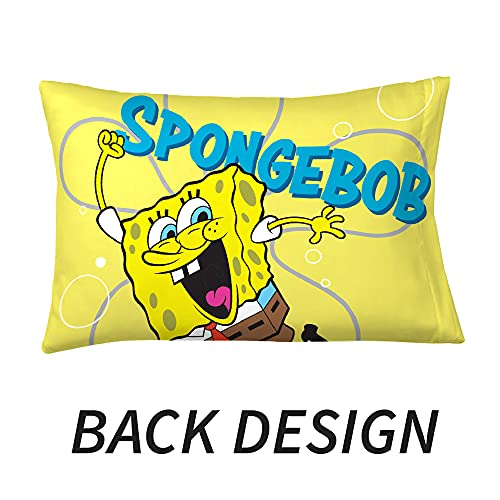Franco Kids Bedding Super Soft Microfiber Reversible Pillowcase, 20 in x 30 in, Spongebob Squarepants - color: Spongebob Squarepants