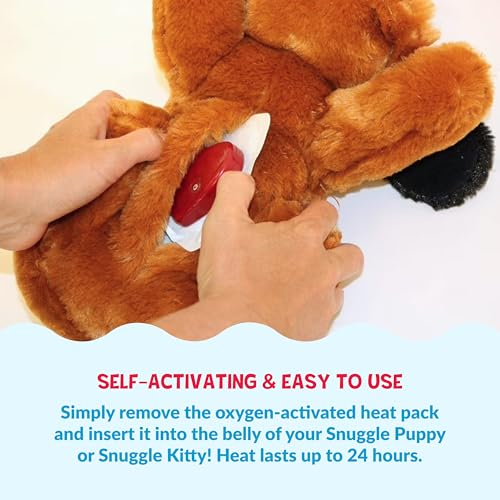 Snuggle Puppy Replacement Heat Packs for Dogs (12 Count) - Disposable Pet Comfort Warmers for Puppy Anxiety Relief - Odorless, Non-Toxic, All Natural - Fits All Snuggle Puppy Styles - size: 12-Pack