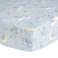 Lambs & Ivy Disney Baby Cozy Friends Winnie the Pooh Gray Fitted Crib Sheet - color: Pooh Cozy Friends, size: Standard Crib