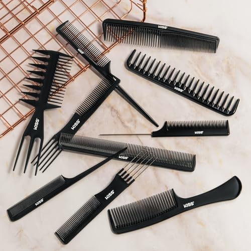 KISS Professional 10-pc Comb Set-Detangle & Style Assortment - size: One Size