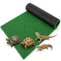 BESPORTBLE Turtle Basking Platform Turf - Reptile Carpet Artificial Grass Mat for Fish Tank Decoration, Simulated Turtle Turf Green Grass Carpet for Climbing and Basking, Aquarium Decor 19.7X9.8 Inch