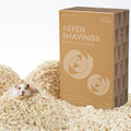 Bucatstate 70L Aspen Bedding, Ultra-Fine Shavings for Small Animals | 100% natural <5mm shavings for hamsters, guinea pigs & snakes. 4X expansion, low-dust, odor control. Ideal for burrowing. - size: 70L