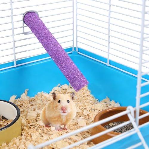 6 Pcs Wood Sugar Glider Toys, Small Animal Climbing Steps, Hamster Climbing Cage Steps, Sharpening Claws for Cages Suitable, Colorfu